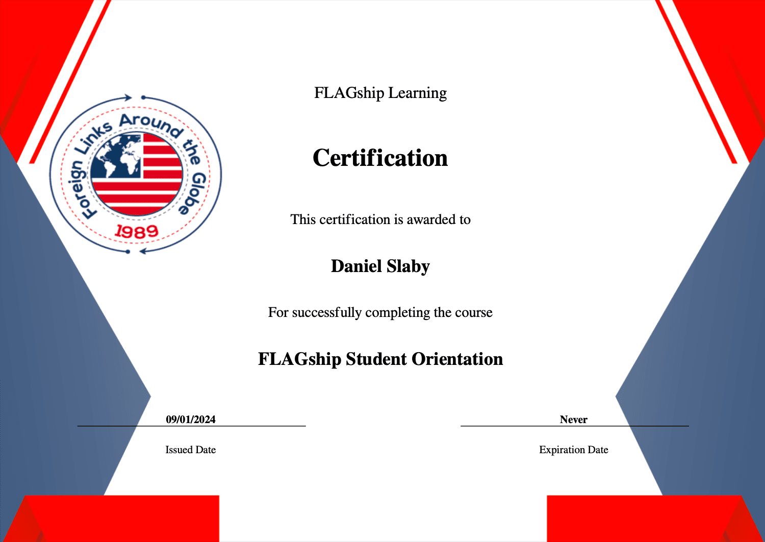 FLAGship Student Orientation