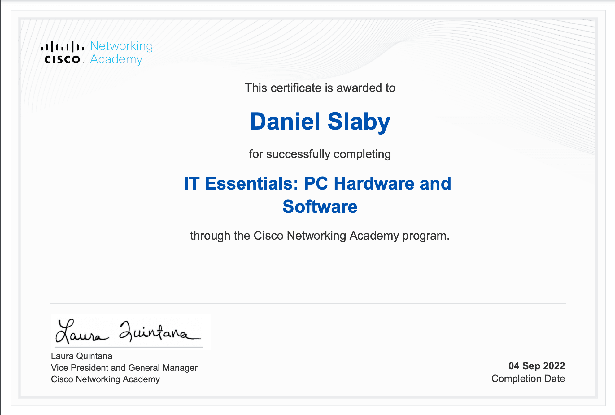 IT Essentials: PC Hardware and Software